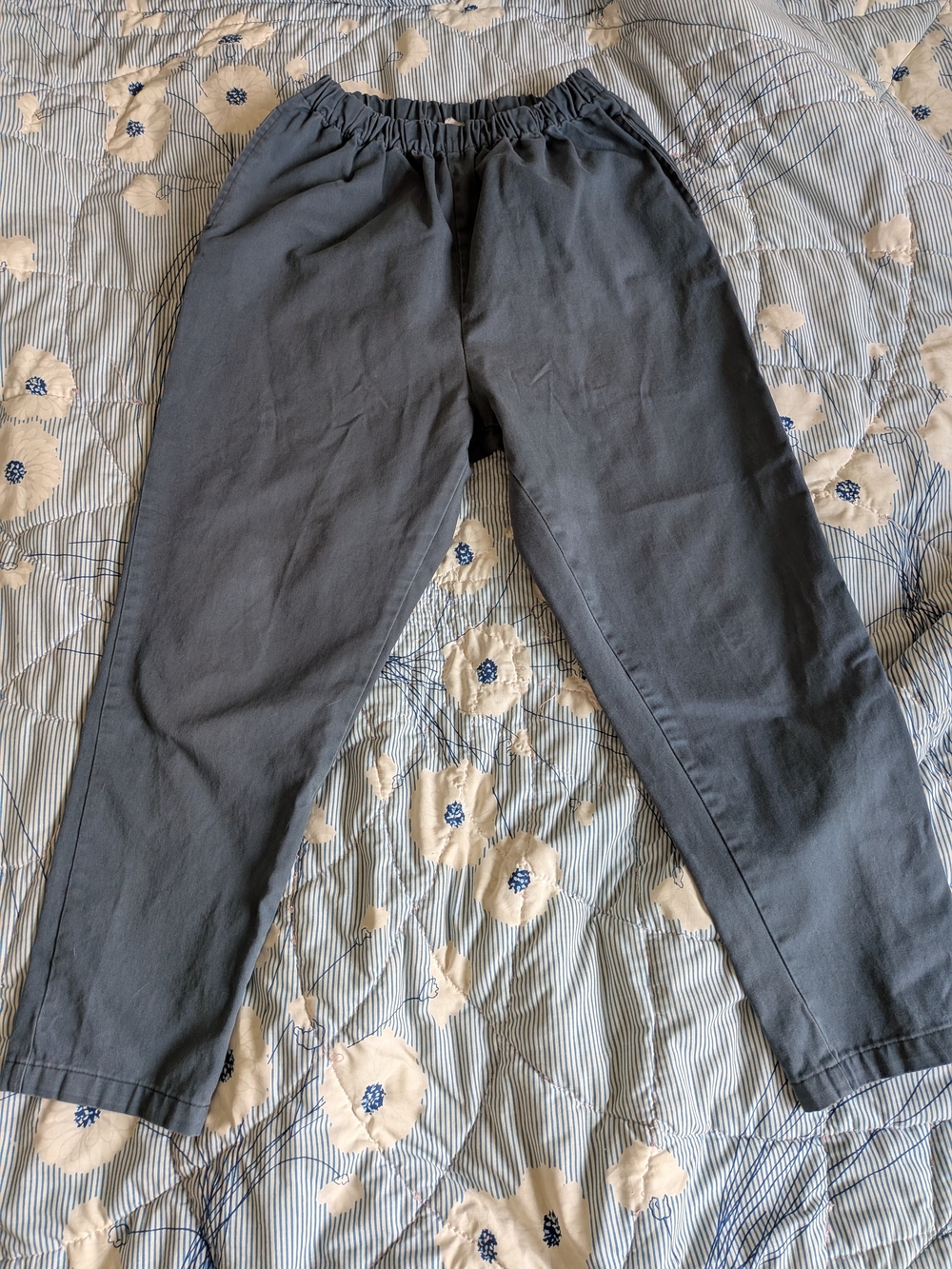 Conrado Blue Elastic Waist Beach To City Pants